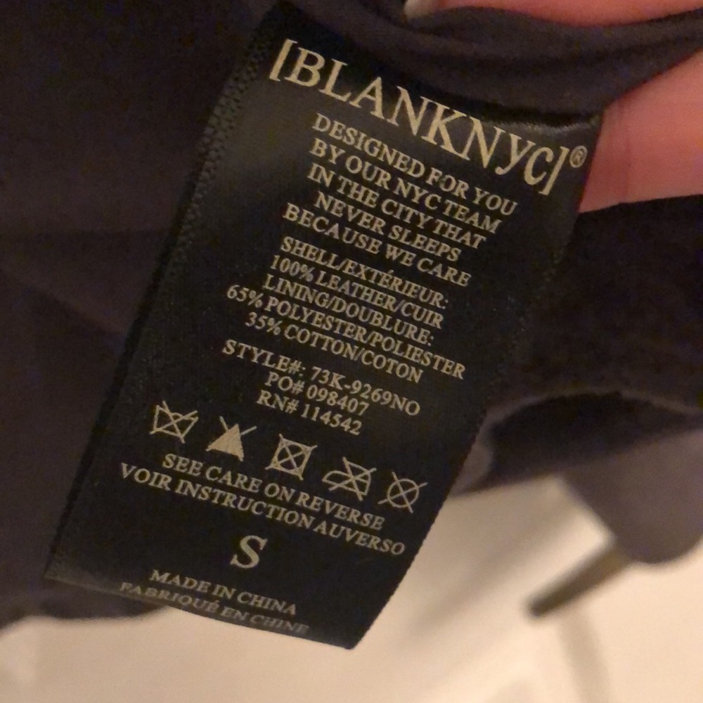 BLANK NYC Suede Moto Jacket in Grey Size Small - Picture 5 of 5